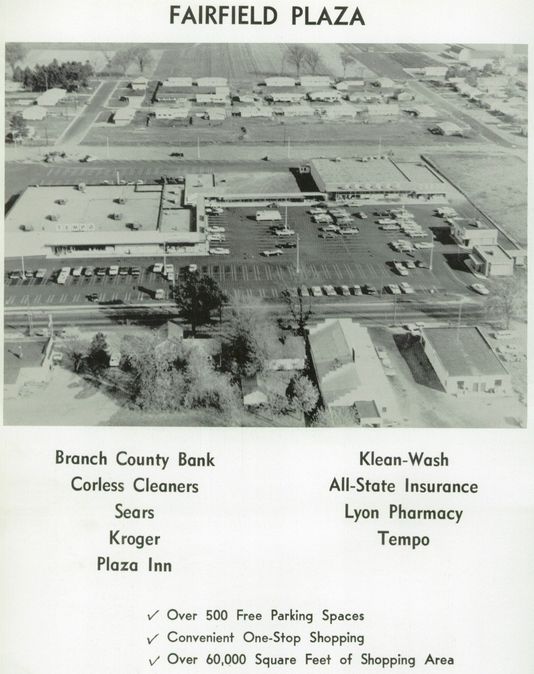 Fairfield Plaza - 1960S Coldwater Cardinal Yearbook